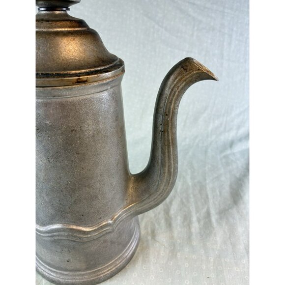 Wilton Armetale Country French VTG Coffee Teapot Pewter Look Patina - Picture 2 of 9